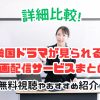 韓国ドラマ　動画配信サービス　おすすめ